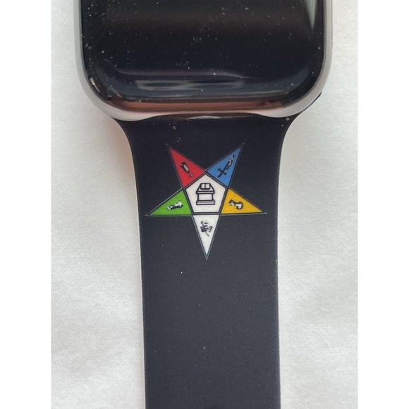 OES Order of the Eastern Star Silicone Band For Apple Watch Size 42/44 - Picture 2 of 12
